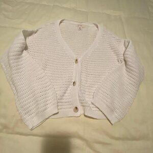 3 For 30~Jessica Simpson Very Pale Pink Summer Knit Cardigan L